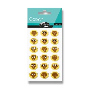 Aufkleber Maildor 3D-Cookie-Affe-Emoticons